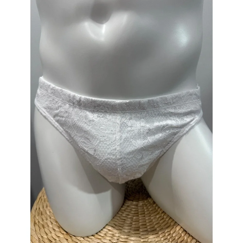 Cosabella Never Say Never White Lace G-String Luxury Italian Intimates L